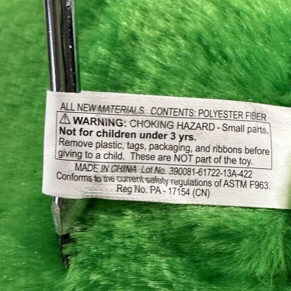 PROGRESSIVE PLUSH Frankie Green Frog 2022 stuffed animal 10" plush Smile CLEAN - Picture 7 of 11